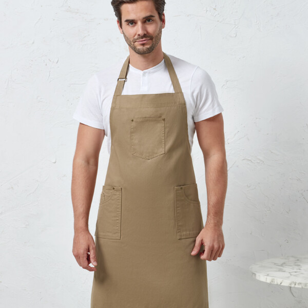 Premier Cotton Chino Bib Apron Thumbnail
